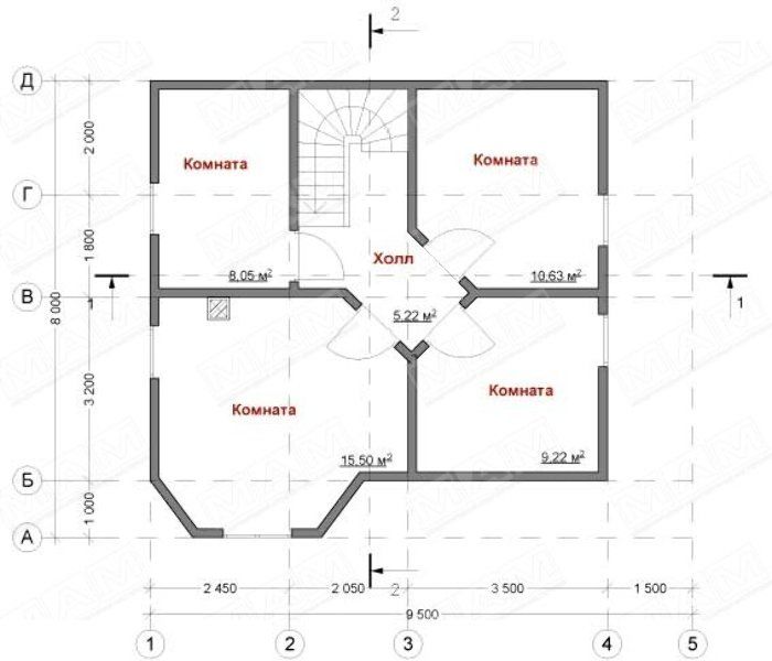 Чертежи домов из газобетона