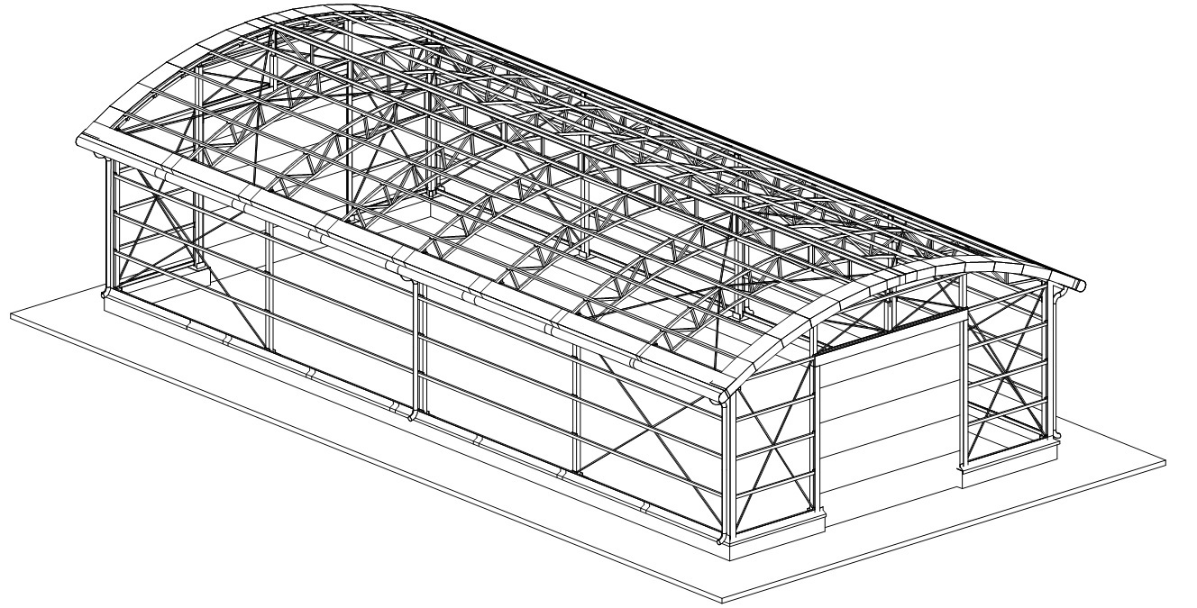 Проект ангара из металлоконструкций