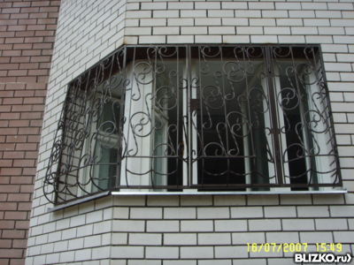 Решетка на окна кованая (наружный угол)