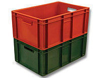Пластиковый ящик для пищевых продуктов 600х400х250 мм сплошной арт.204