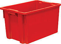 Пластиковый ящик для пищевых продуктов 600х400х350 сплошной арт.603