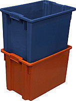 Пластиковый ящик для пищевых продуктов 600х400х400 сплошной арт.605
