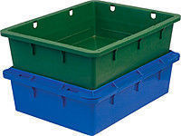 Пластиковый ящик с крышкой для продуктов 532х400х141 мм сплошной арт.306