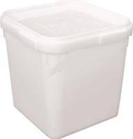 Куботейнер 23 литра с крышкой квадратный для хранения продуктов