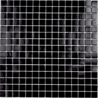 Стеклянная мозаика Simple Black (на бумаге) 327мм x 327мм (В наличии в Новосибирске)