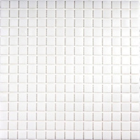 Стеклянная мозаика Simple White (на бумаге) 327мм x 327мм (В наличии в Новосибирске)