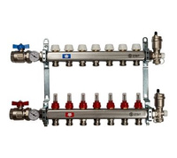 Коллектор из нержавеющей стали в сборе с расходомерами 7 вых. STOUT