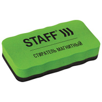 Стиратель магнитный для магнитно-маркерной доски 57х107 мм упаковка с подвесом STAFF Basic 236750