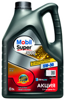 Масло моторное Mobil Super 3000 XE 5W-30 (5 л по цене 4 л)