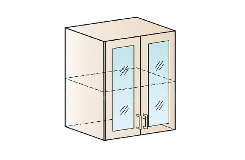 Кухонный навесной шкаф со стеклом Модена ШВС60