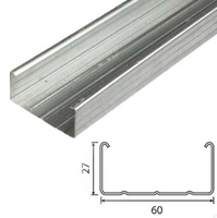 Профиль потолочный 60х27х3000 толщина 0.5 мм цинк