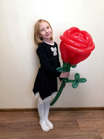 Цветы из шаров "Роза большая"