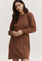 Вязаное платье b.young, коричневый