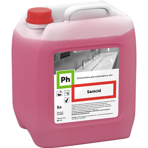 Очиститель для санитарных зон Ph Sanicid 5л 13-3314