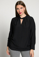 Блузка Ulla Popken с V-образным вырезом, черный