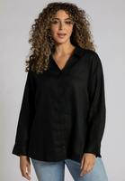 Рубашка Ulla Popken с V-образным вырезом, черный