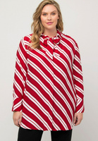 Рубашка Ulla Popken в полоску, ярко-красный