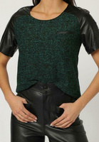 Блузка La Morena с коротким рукавом, зеленый