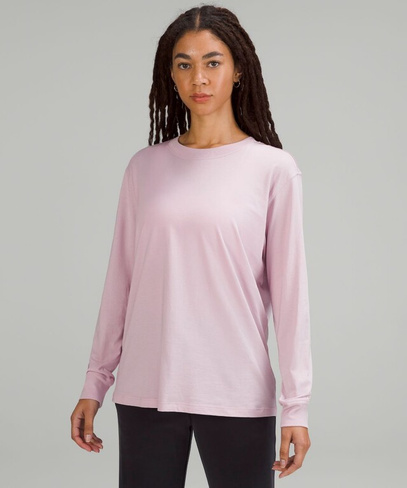 Рубашка All Yours с длинными рукавами Lululemon, розовый