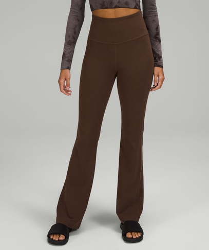 Расклешенные брюки Groove с очень высокой посадкой Lululemon, коричневый