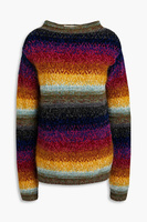 Полосатый свитер вязки интарсия MARNI, шафрановый