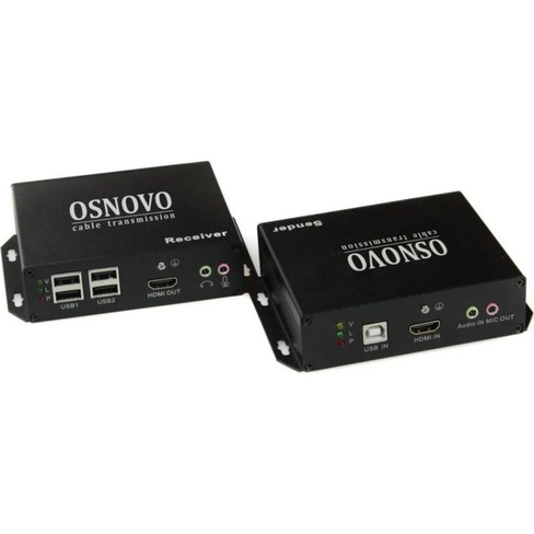 Комплект для передачи HDMI, USB, RS232, ИК-управления и аудио по сети Ethernet OSNOVO sct1367