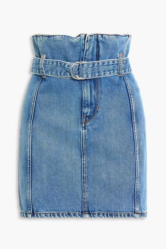 Джинсовая мини-юбка Melay с поясом IRO, синий