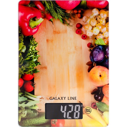 Электронные кухонные весы Galaxy Line GL 2817 элемент питания типа CR2032 в комплекте 7021128170