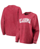 Женский малиновый пуловер в винтажном стиле с удобным шнурком Оклахома Раноерс, базовый пуловер с аркой Pressbox