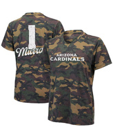 Женская футболка Kyler Murray Camo Arizona Cardinals с именем и номером Tri-Blend с v-образным вырезом Industry Rag