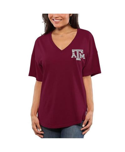 Женская темно-бордовая футболка оверсайз Texas A&M Aggies Spirit Jersey