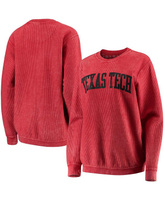 Женский красный свитер Texas Tech Red Raiders с удобным шнурком в винтажном стиле, базовый пуловер с аркой Pressbox, кра
