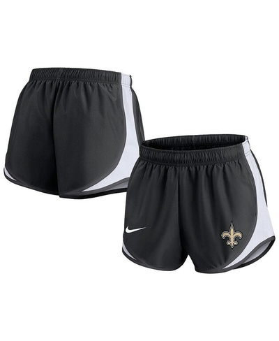 Женские черные шорты New Orleans Saints Performance Tempo Nike, черный