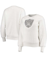 Белый женский пуловер с капюшоном Las Vegas Raiders Milestone Tracker Touch, белый