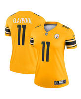 Женское джерси золотистого цвета Chase Claypool Pittsburgh Steelers Inverted Legend Game Nike, золотой