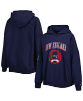 Женский пуловер с капюшоном New England Patriots Becca темно-синего цвета с заниженными плечами Tommy Hilfiger, темно-си