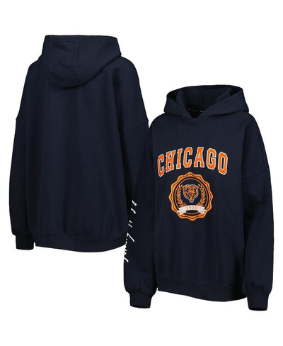 Женский темно-синий пуловер с капюшоном Chicago Bears Becca с заниженными плечами Tommy Hilfiger, темно-синий