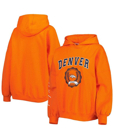 Женский оранжевый пуловер с капюшоном Denver Broncos Becca с заниженными плечами Tommy Hilfiger