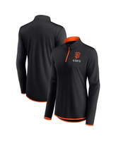 Женская фирменная черная куртка San Francisco Giants Worth The Drive с молнией четверть размера Fanatics, черный