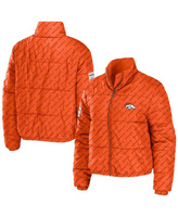 Женская оранжевая куртка-пуховик на молнии Denver Broncos WEAR by Erin Andrews