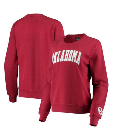 Женский пуловер-свитшот малинового цвета Оклахома Сунерс Campanile Colosseum