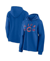 Женский фирменный пуловер с капюшоном Royal Chicago Cubs Perfect Play реглан Fanatics