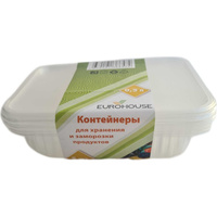 Контейнеры для хранения и заморозки продуктов EUROHOUSE 0.5 л, 5 шт. 15898