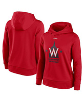 Женский красный пуловер с капюшоном Washington Nationals с альтернативным логотипом Nike, красный