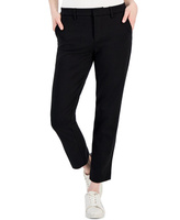 Женские однотонные брюки с плоской передней частью до щиколотки Tommy Hilfiger, черный