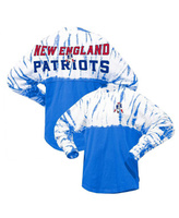 Женская фирменная футболка из джерси с длинными рукавами в винтажном стиле Royal New England Patriots Fanatics