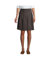 Школьная форма, женская высокая плиссированная юбка до колена Lands' End, серый