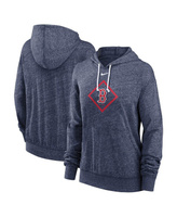 Женский темно-синий пуловер с капюшоном Boston Red Sox Diamond Icon Gym в винтажном стиле Nike, темно-синий