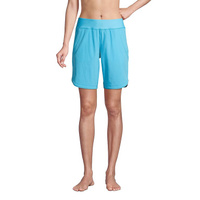Женские быстросохнущие шорты с эластичной резинкой на талии, 9 дюймов, скромные шорты для плавания, шорты для купания с