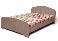 Кровать двуспальная ЛДСП №1 (МБ) 140 200